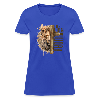 Jesus Lion of Judah Women's T-Shirt - royal blue