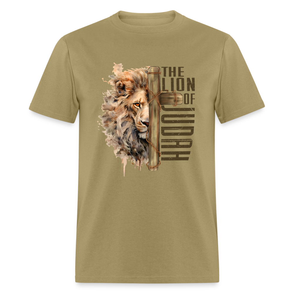 Jesus Lion of Judah T-Shirt - khaki