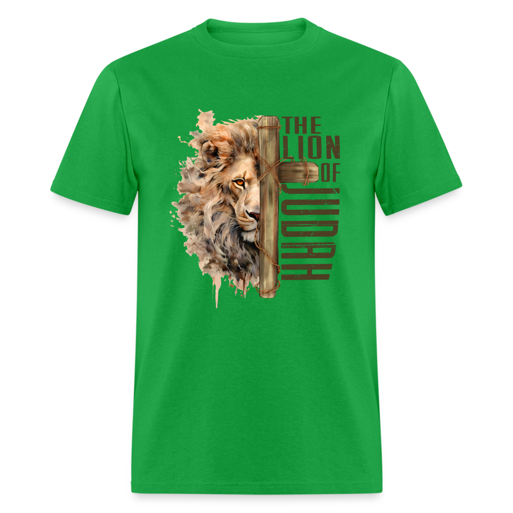 Jesus Lion of Judah T-Shirt - bright green