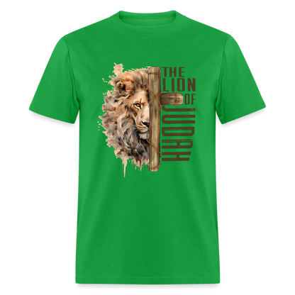 Jesus Lion of Judah T-Shirt - bright green