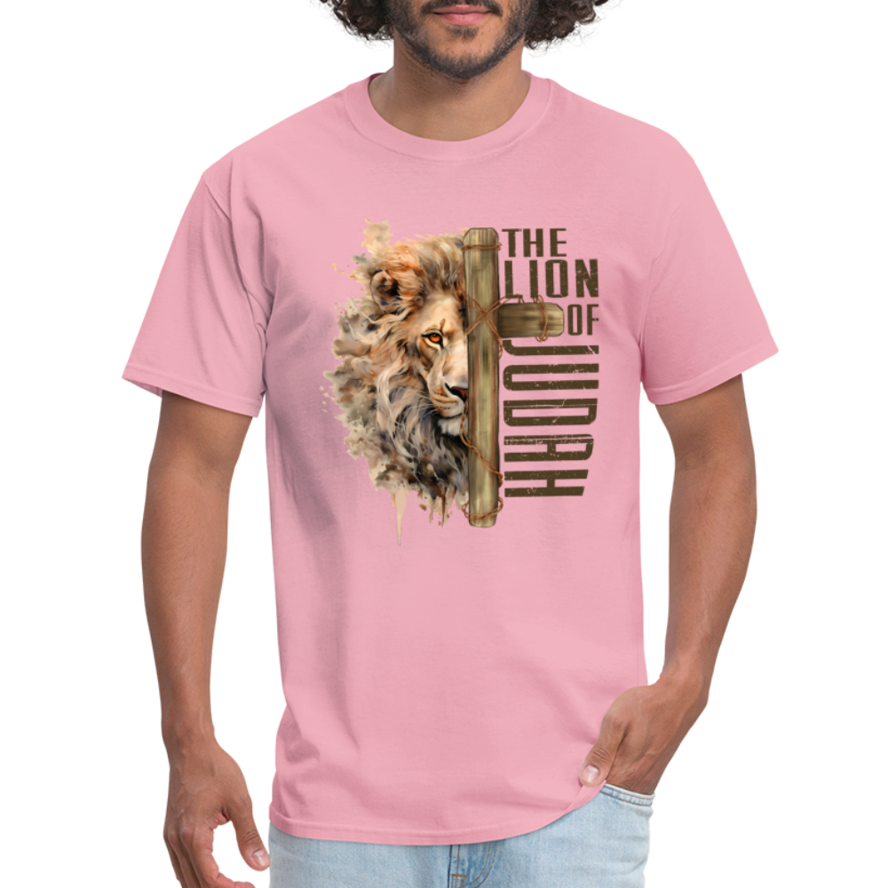 Jesus Lion of Judah T-Shirt - pink