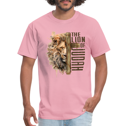 Jesus Lion of Judah T-Shirt - pink