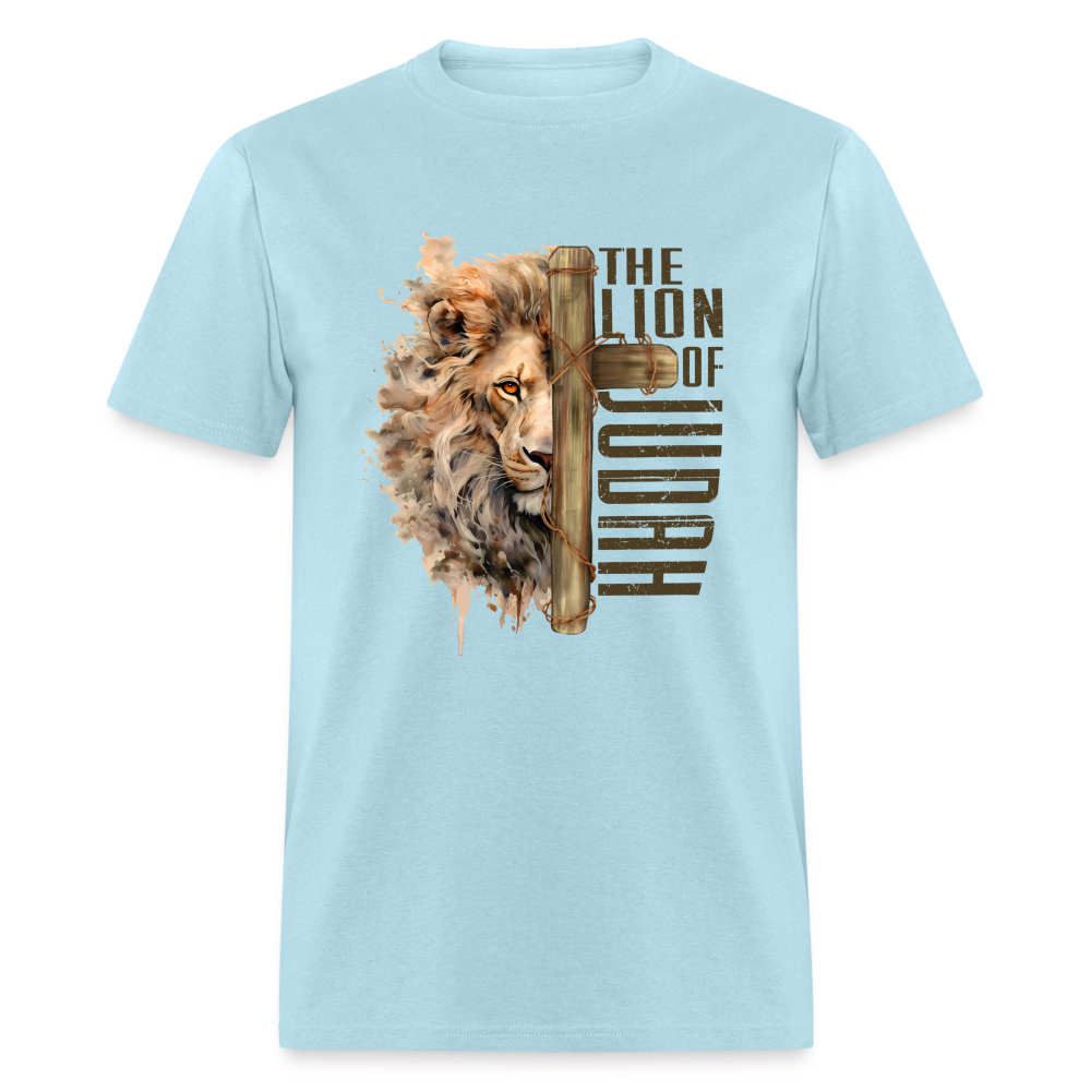 Jesus Lion of Judah T-Shirt - powder blue