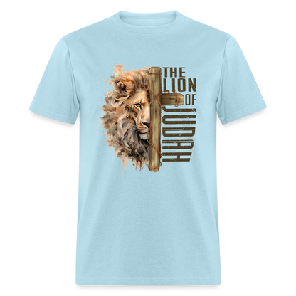 Jesus Lion of Judah T-Shirt - powder blue