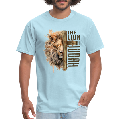 Jesus Lion of Judah T-Shirt - powder blue