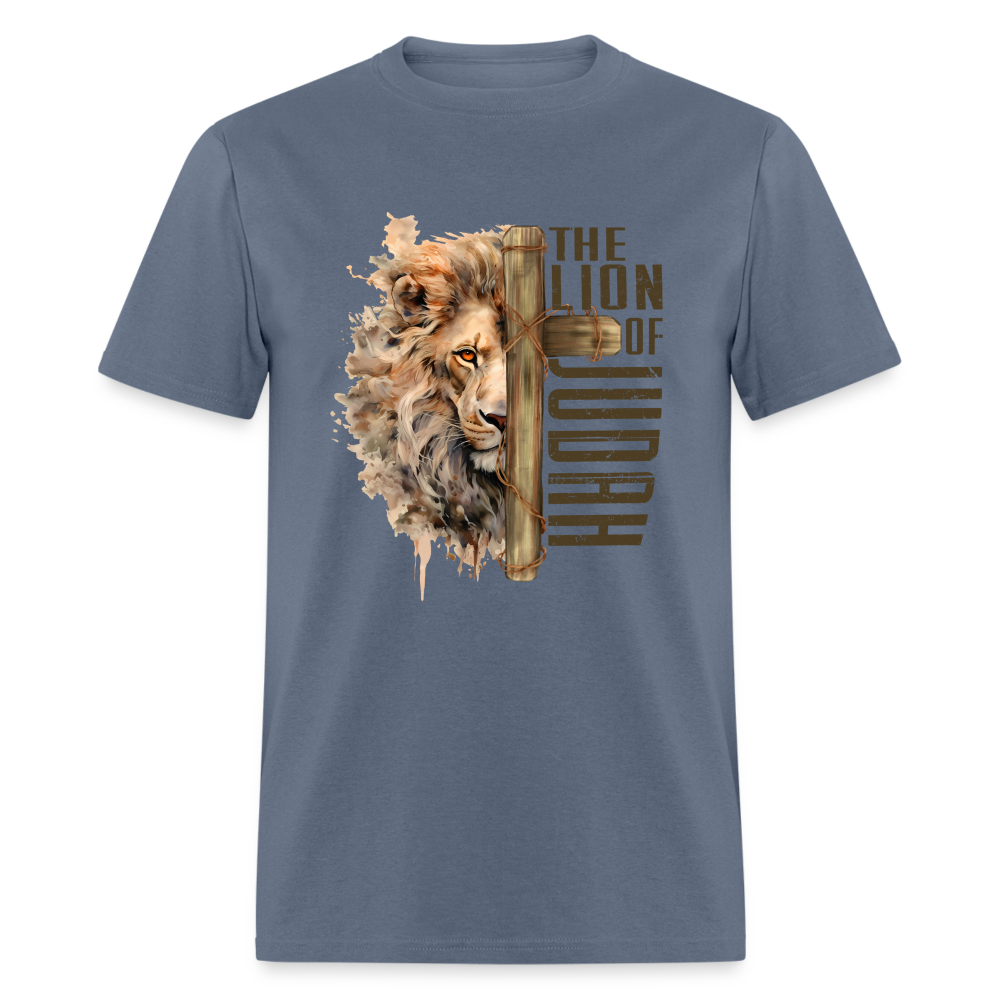 Jesus Lion of Judah T-Shirt - denim