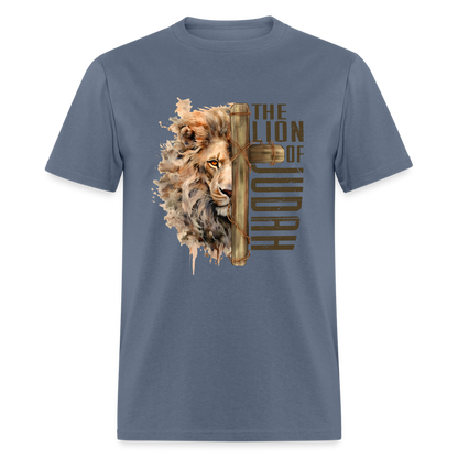 Jesus Lion of Judah T-Shirt - denim