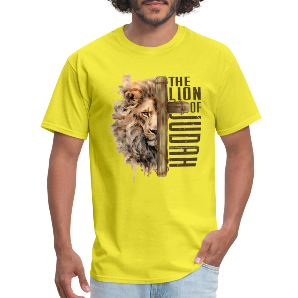 Jesus Lion of Judah T-Shirt - yellow