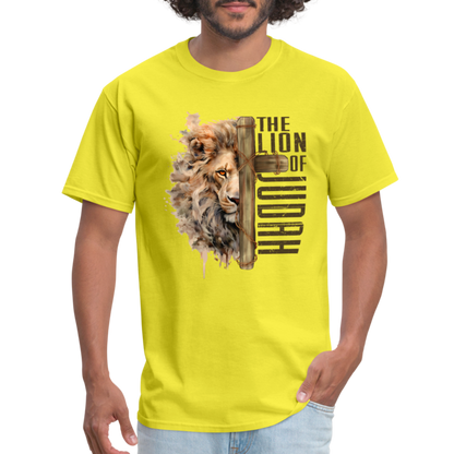 Jesus Lion of Judah T-Shirt - yellow