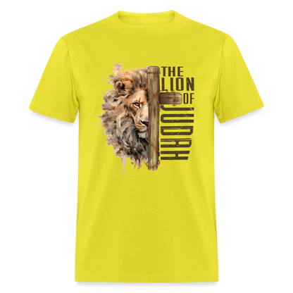 Jesus Lion of Judah T-Shirt - yellow