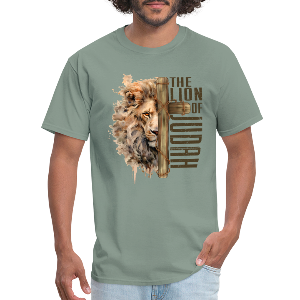 Jesus Lion of Judah T-Shirt - sage