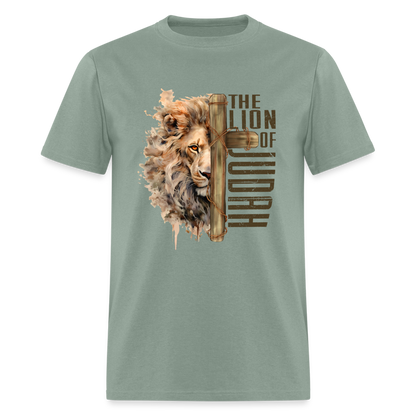 Jesus Lion of Judah T-Shirt - sage