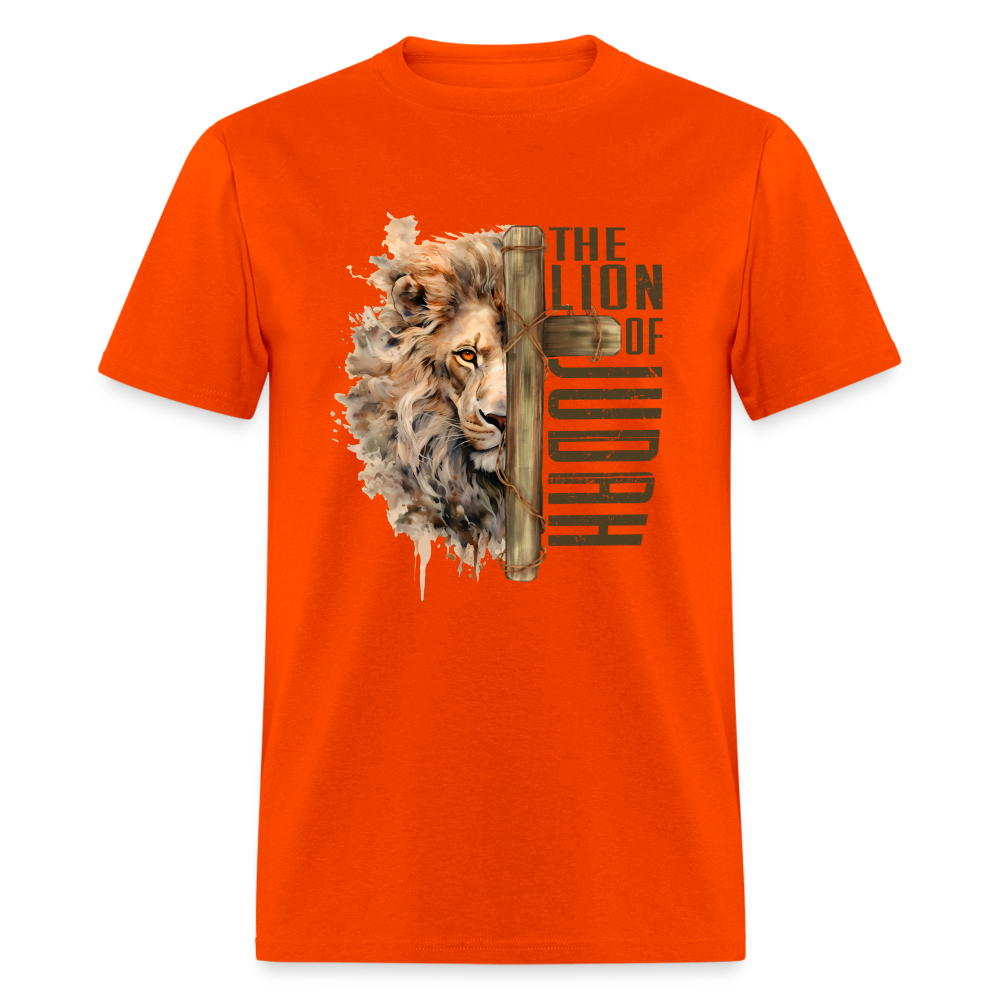 Jesus Lion of Judah T-Shirt - orange