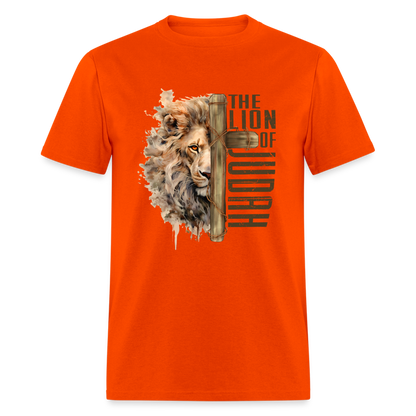 Jesus Lion of Judah T-Shirt - orange