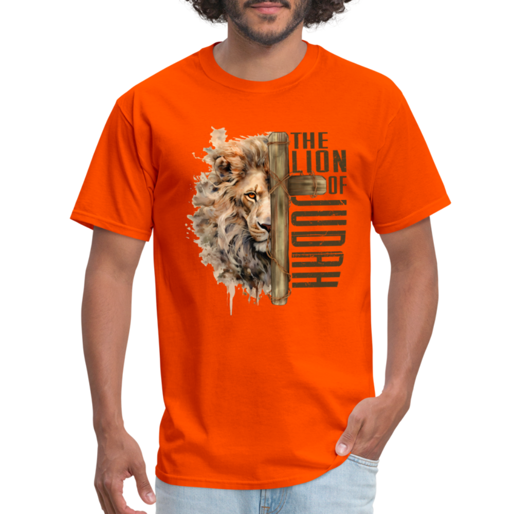 Jesus Lion of Judah T-Shirt - orange