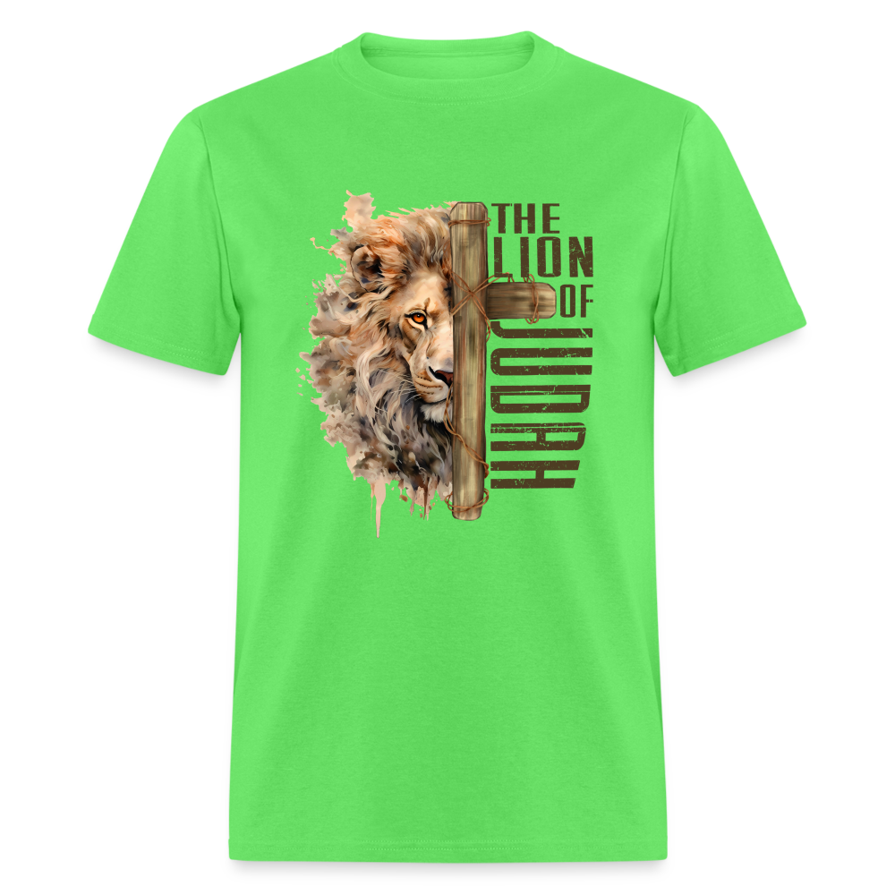 Jesus Lion of Judah T-Shirt - kiwi