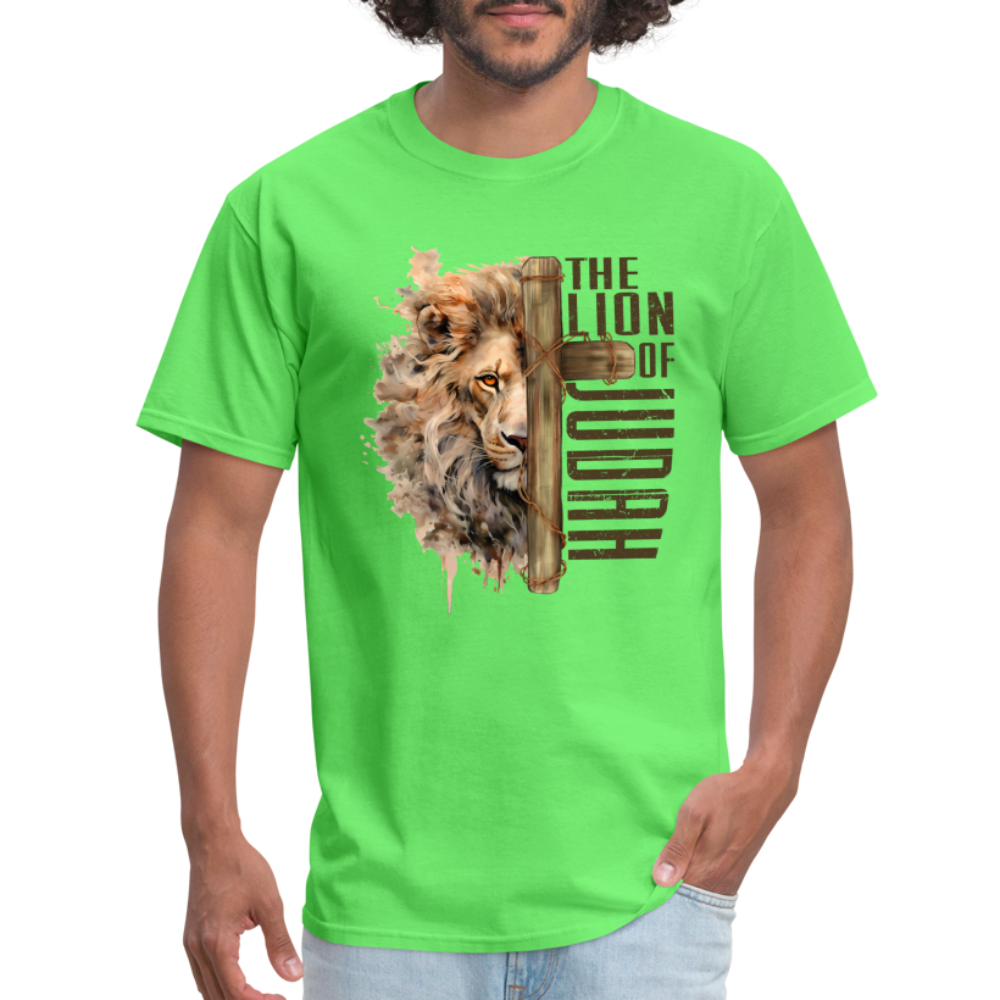 Jesus Lion of Judah T-Shirt - kiwi