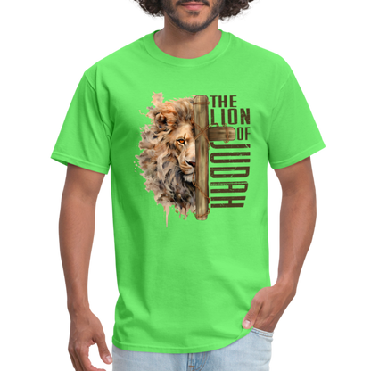 Jesus Lion of Judah T-Shirt - kiwi