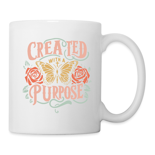 Created with a Purpose Coffee Mug - white