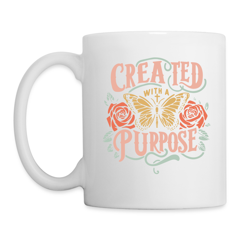 Created with a Purpose Coffee Mug - white