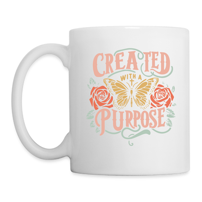 Created with a Purpose Coffee Mug - white