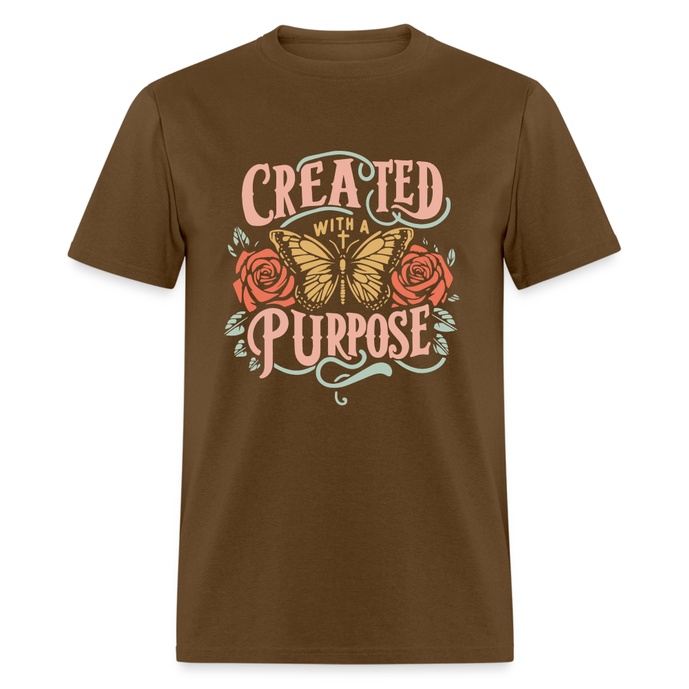 Created with a Purpose T-Shirt - brown