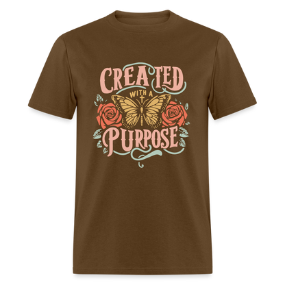 Created with a Purpose T-Shirt - brown