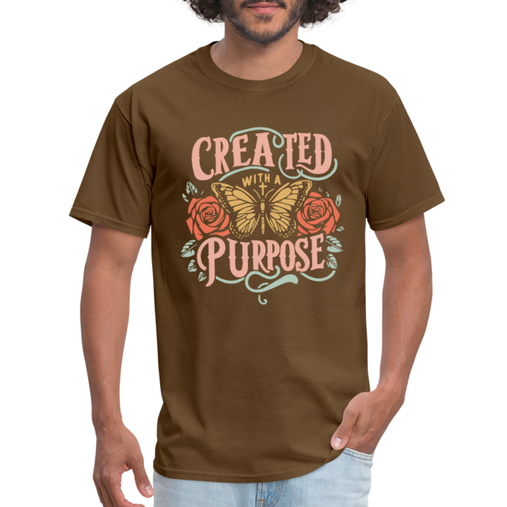 Created with a Purpose T-Shirt - brown