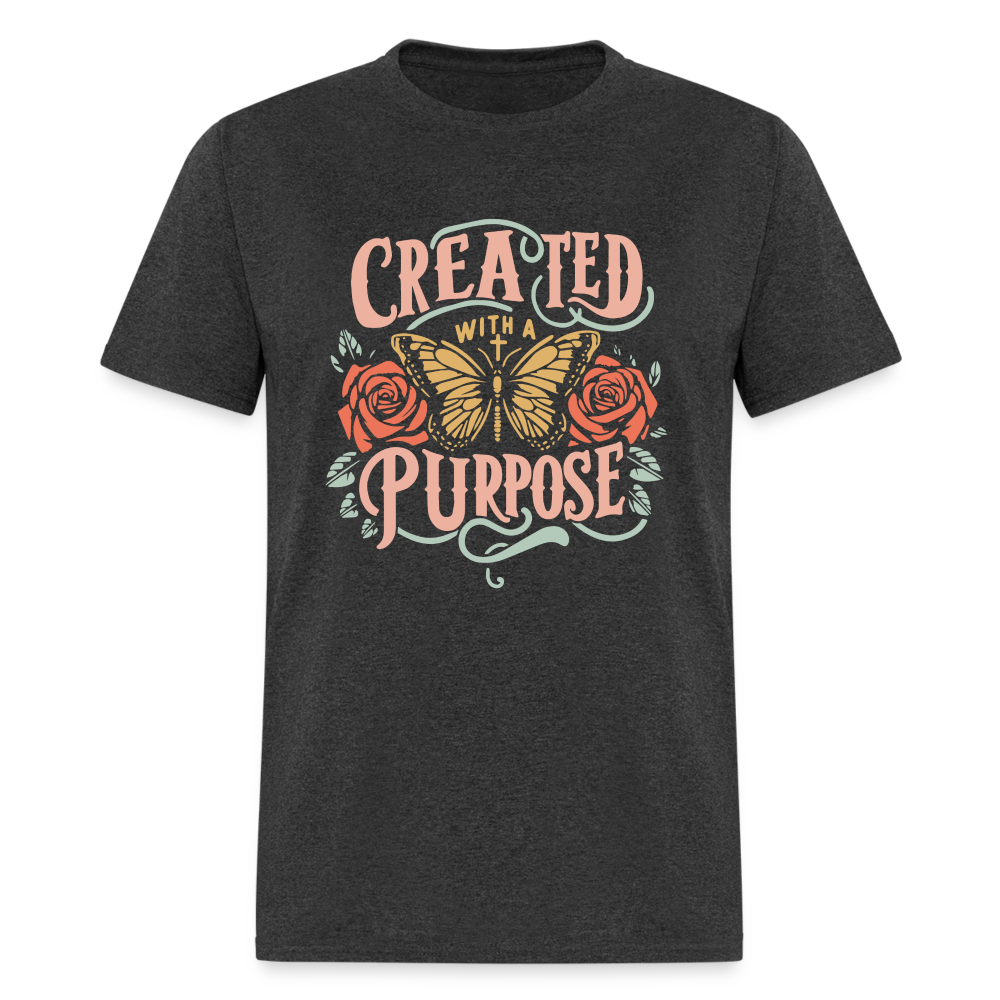 Created with a Purpose T-Shirt - heather black