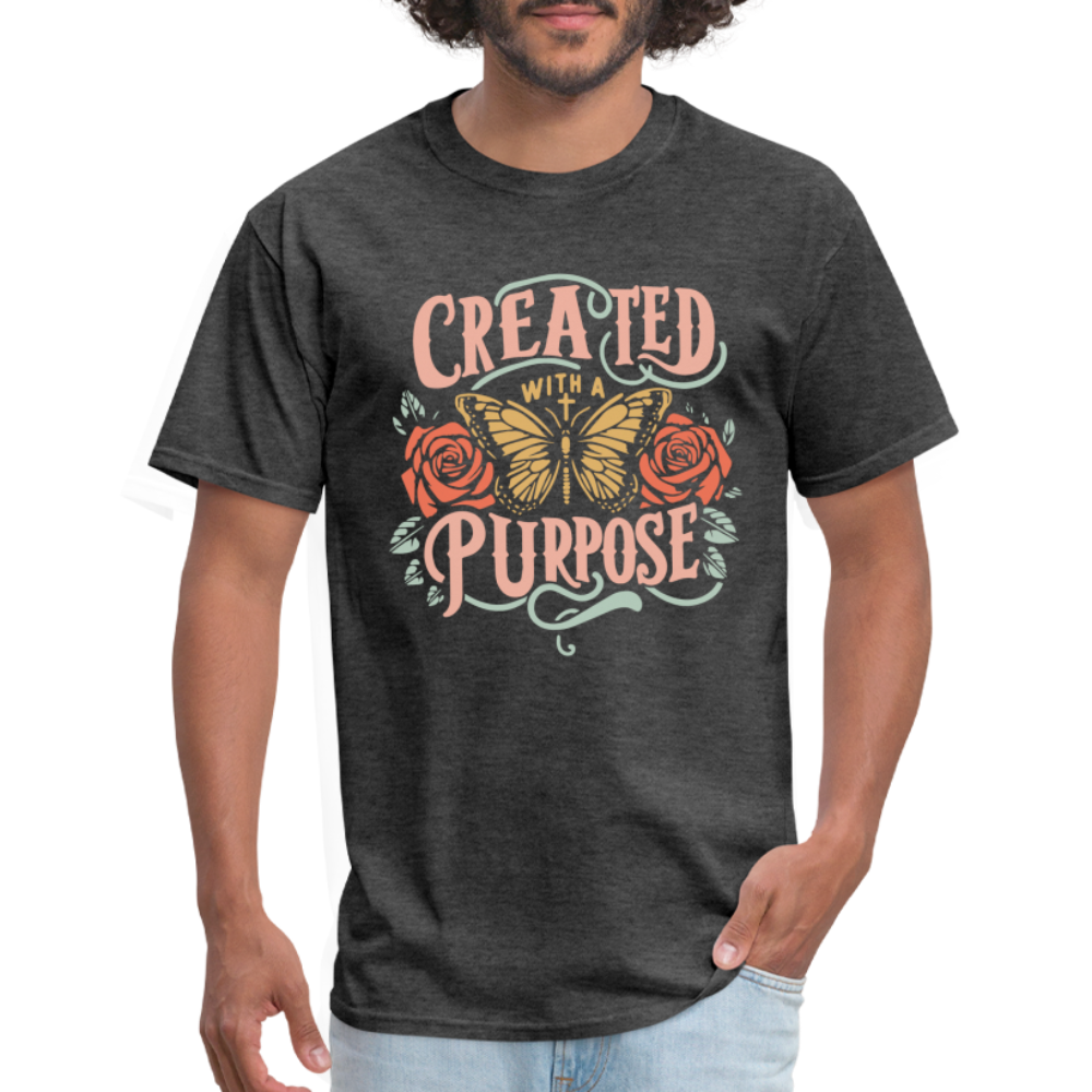 Created with a Purpose T-Shirt - heather black