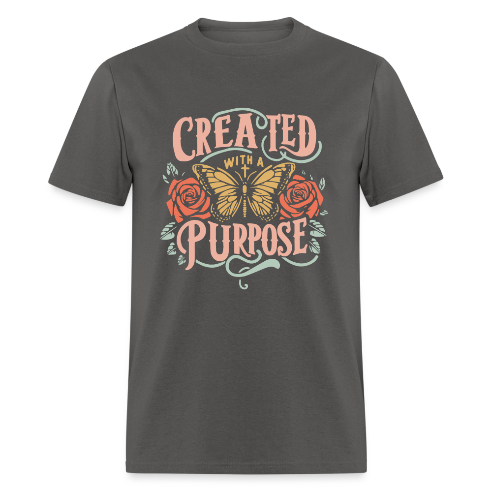 Created with a Purpose T-Shirt - charcoal