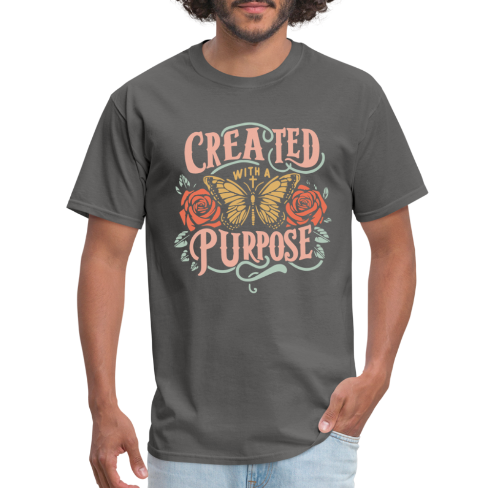 Created with a Purpose T-Shirt - charcoal