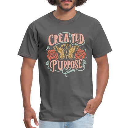 Created with a Purpose T-Shirt - charcoal