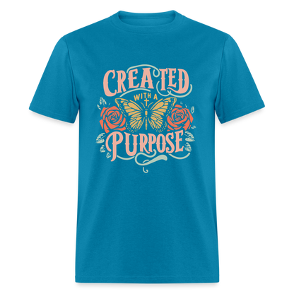 Created with a Purpose T-Shirt - turquoise