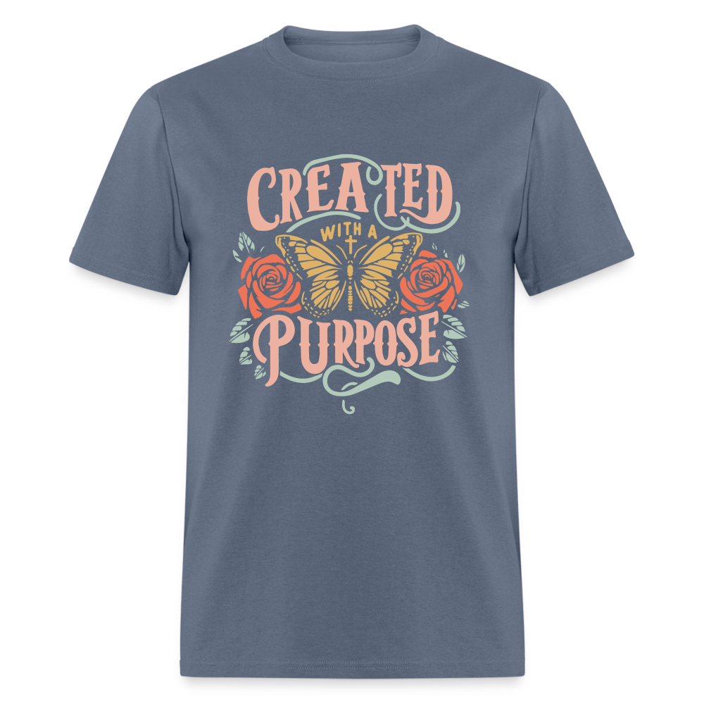 Created with a Purpose T-Shirt - denim