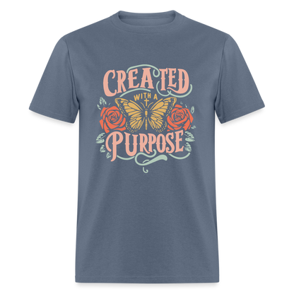 Created with a Purpose T-Shirt - denim