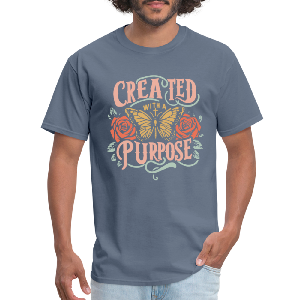 Created with a Purpose T-Shirt - denim