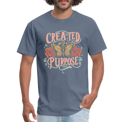 Created with a Purpose T-Shirt - denim