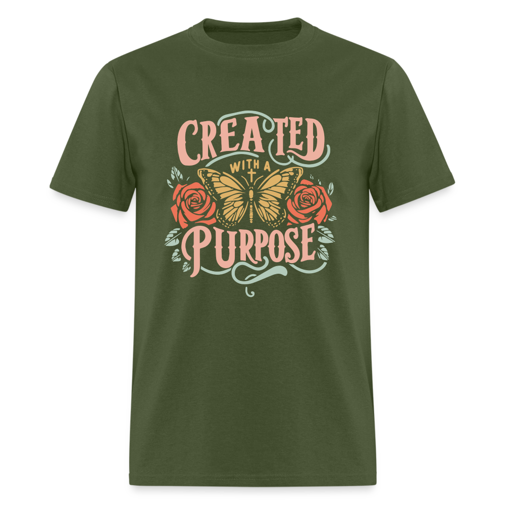 Created with a Purpose T-Shirt - military green