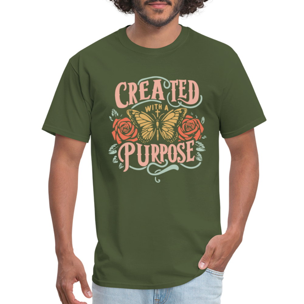 Created with a Purpose T-Shirt - military green