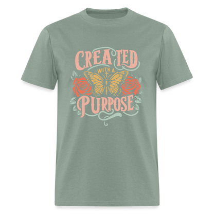 Created with a Purpose T-Shirt - sage