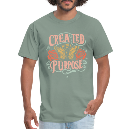 Created with a Purpose T-Shirt - sage