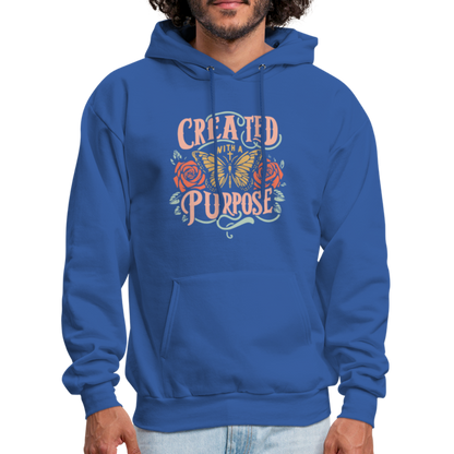 Created with a Purpose Hoodie - royal blue