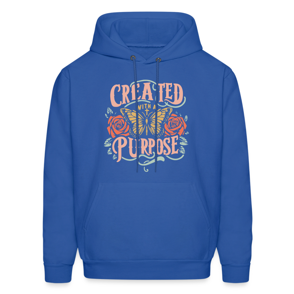 Created with a Purpose Hoodie - royal blue