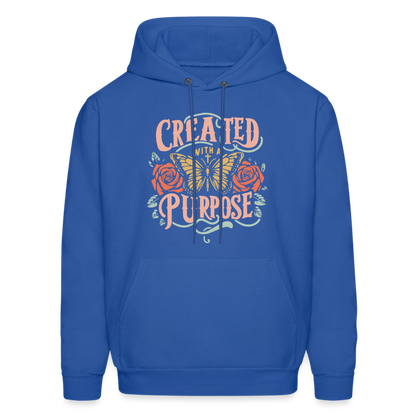 Created with a Purpose Hoodie - royal blue