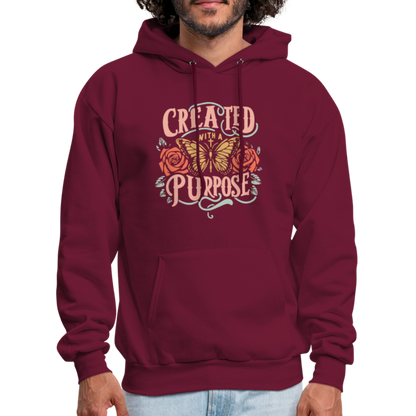 Created with a Purpose Hoodie - burgundy