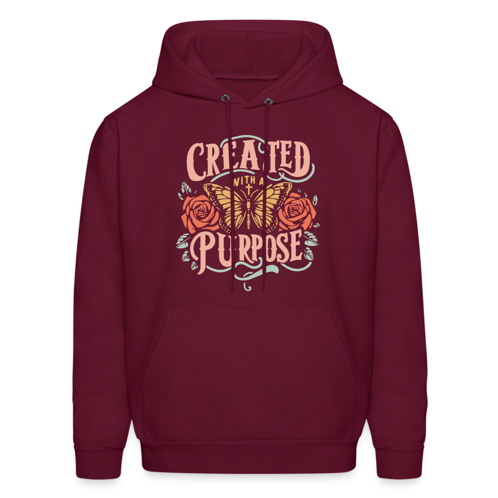 Created with a Purpose Hoodie - burgundy