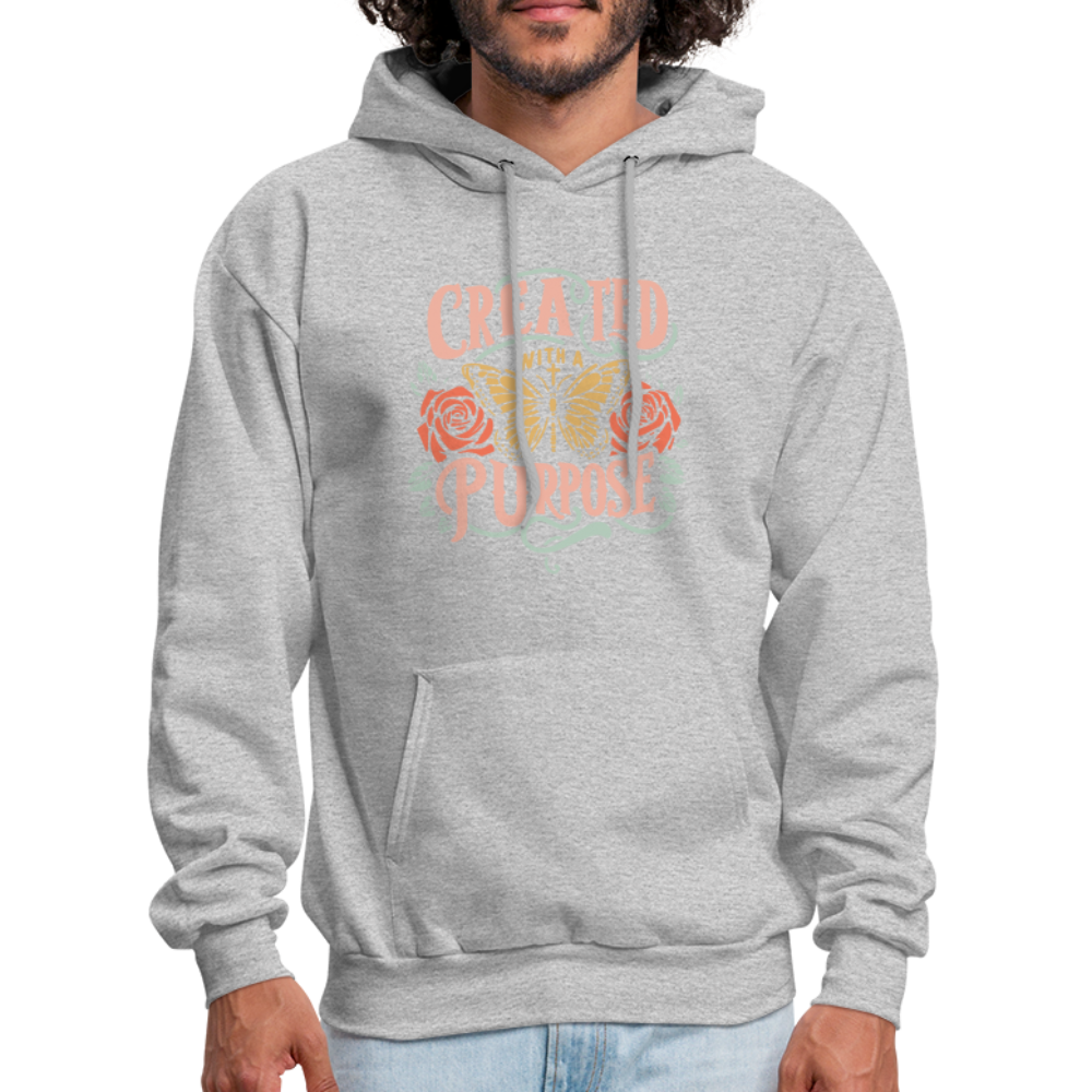 Created with a Purpose Hoodie - heather gray