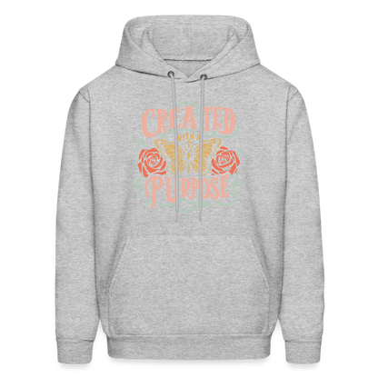 Created with a Purpose Hoodie - heather gray