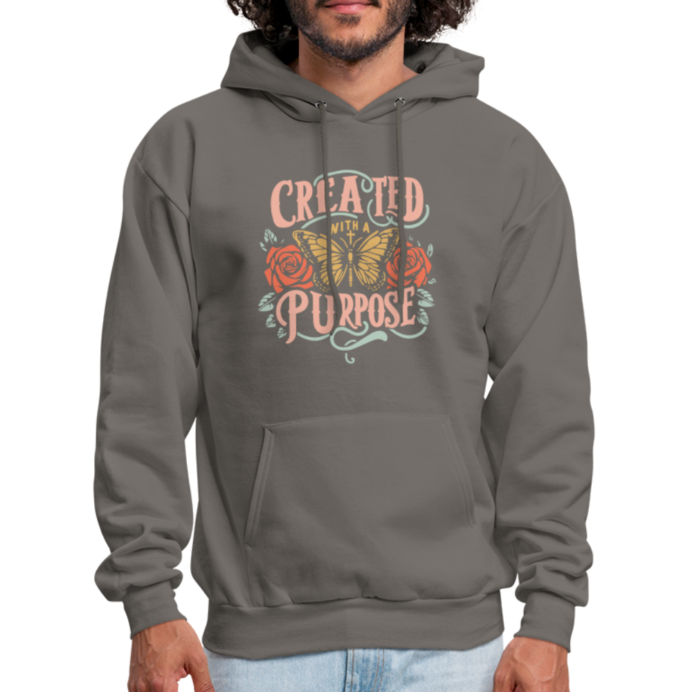 Created with a Purpose Hoodie - asphalt gray